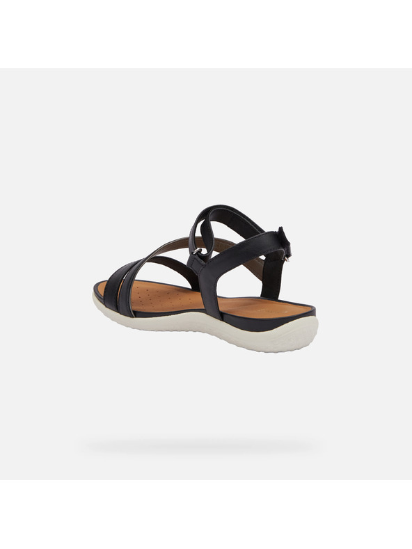 Geox Schwarze Geox Vega Damensandalen
