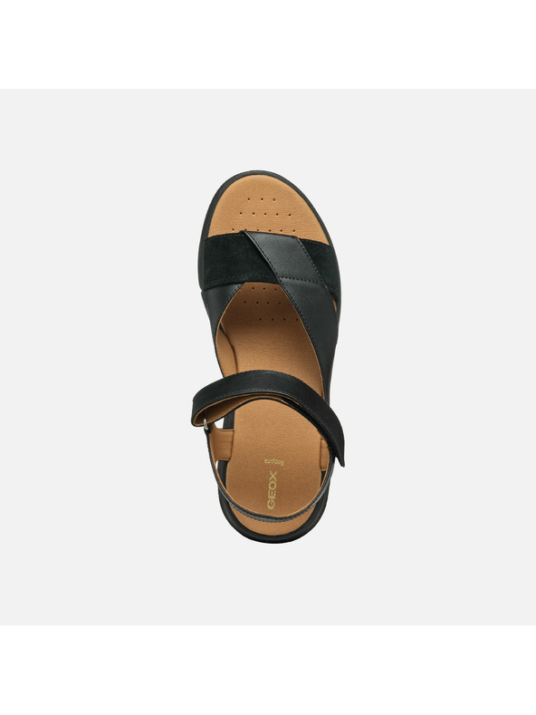 Geox Schwarze Geox Dandra 40 Damensandalen