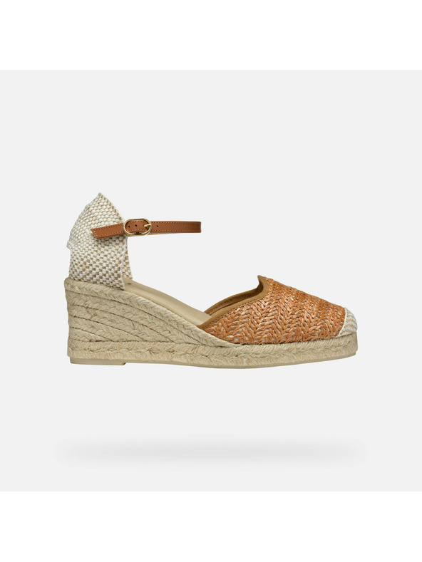 Geox Hellbraune Geox Gelsa Low Damensandalen