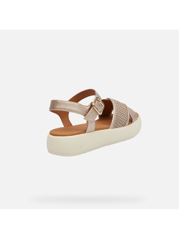 Geox Cremeweiße Geox Camalei Damensandalen