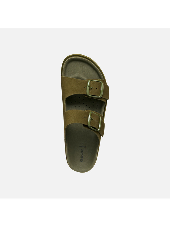 Geox Hellgrüne Damen-Hausschuhe Geox Sandybett