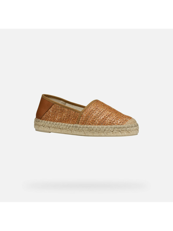 Geox Hellbraune Damen-Espadrilles Geox Lampedusa