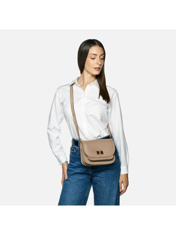 Geox Beige Damen Handtasche Geox Flavrie
