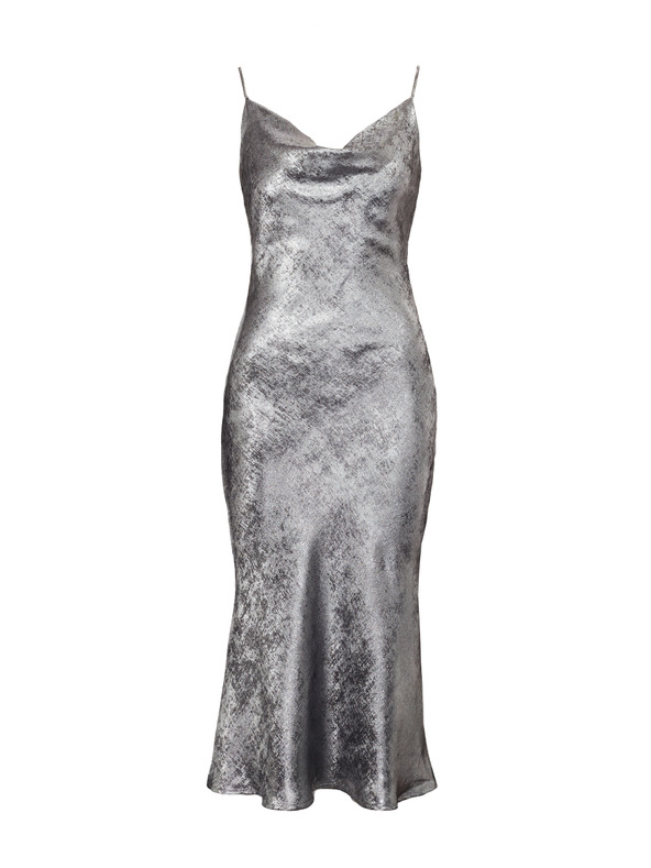 Orsay Silbernes Damenkleid mit Trägern ORSAY