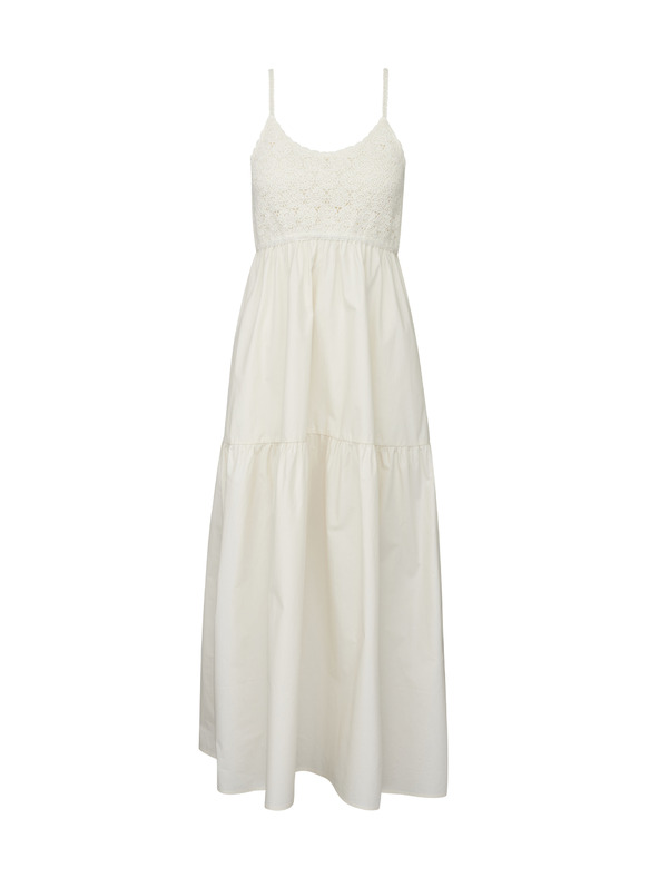 Orsay Cremefarbenes Damen-Midikleid ORSAY