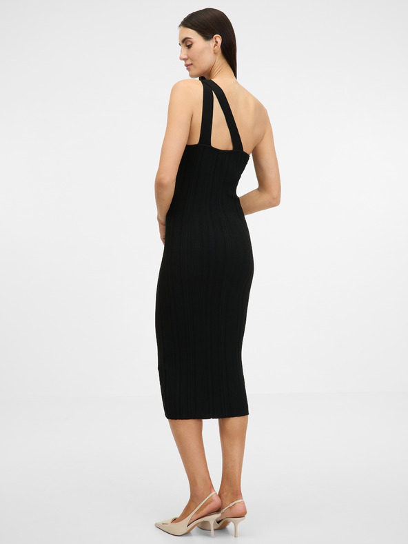 Orsay Schwarzes Damen Midikleid ORSAY