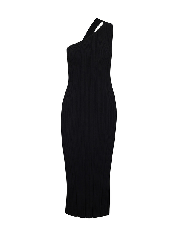 Orsay Schwarzes Damen Midikleid ORSAY