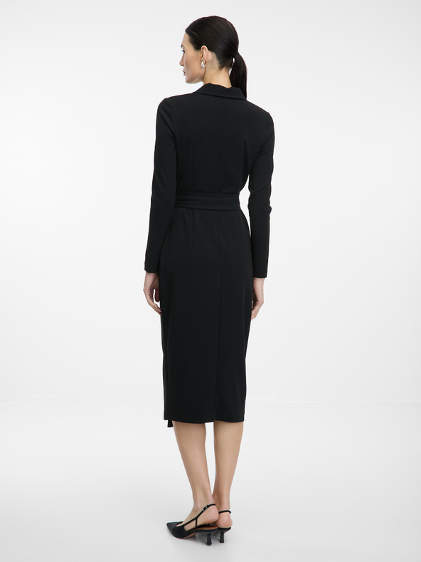 Orsay Schwarzes Damen Midikleid ORSAY
