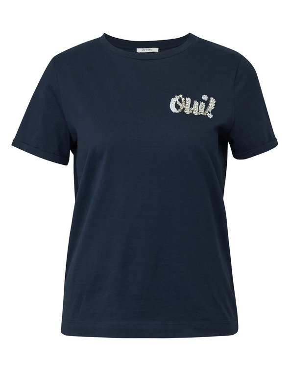 Orsay Dunkelblaues Damen-Kurzarmshirt ORSAY