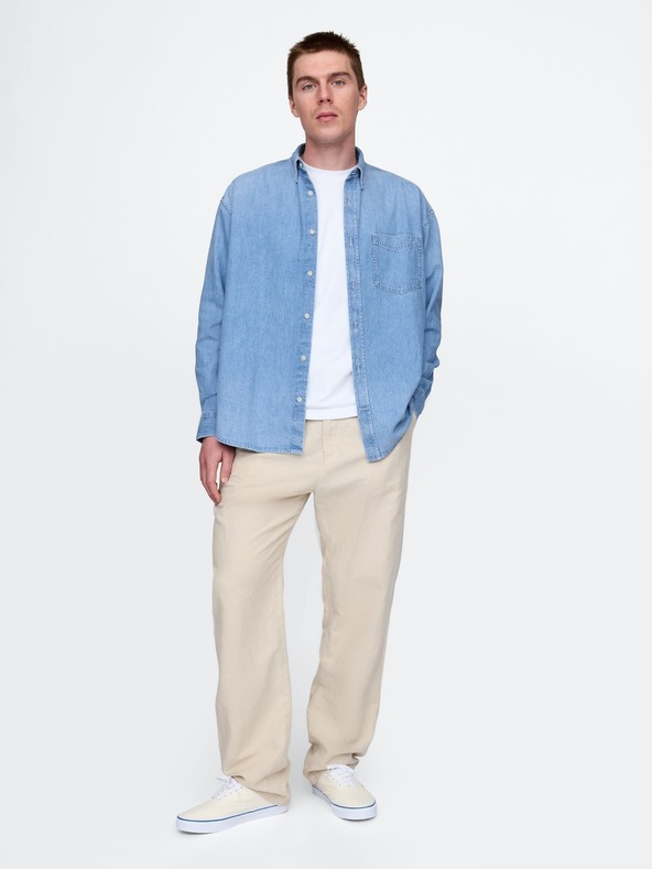 GAP Herren Oversize-Jeanshemd Big Shirt Americana GAP