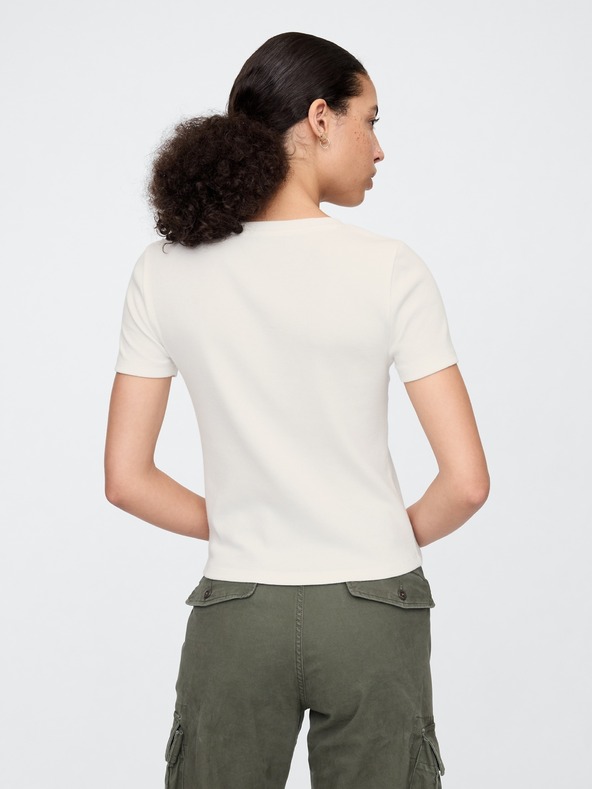 GAP Damen Crop-T-Shirt mit Logo GAP
