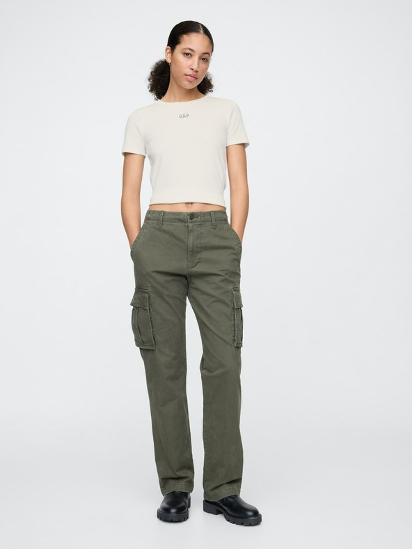 GAP Damen Crop-T-Shirt mit Logo GAP