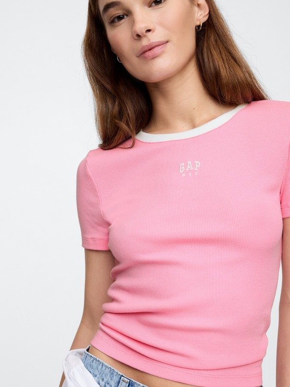GAP Damen Crop-T-Shirt mit Logo GAP