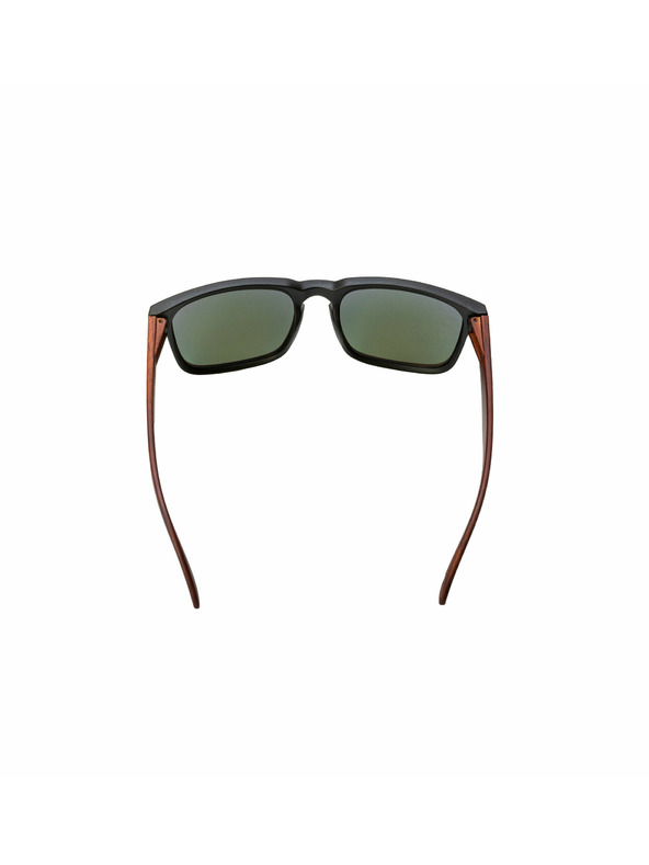 Meatfly Meatfly Sonnenbrille Memphis Black Dark Wood | Schwarz | Größe