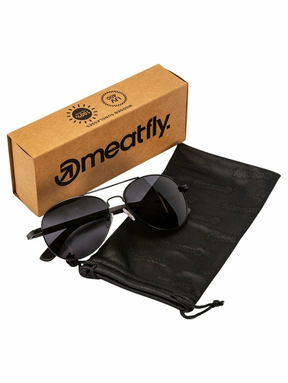 Meatfly Meatfly Sonnenbrille Aviator Black | Schwarz | Größe