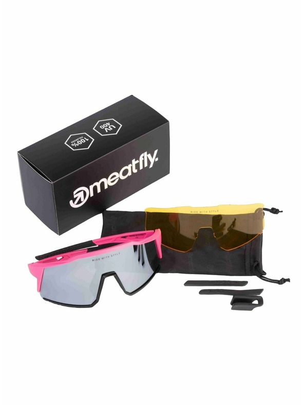 Meatfly Meatfly Sonnenbrille Nate Pink/Schwarz | Schwarz | Größe