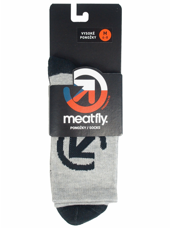 Meatfly Meatfly Socken Long Grey Bike | Grau | Größe