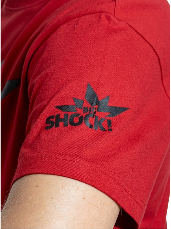 Meatfly Meatfly Herren T-Shirt Big Shock Shattered Dunkelrot | Rot | Größe