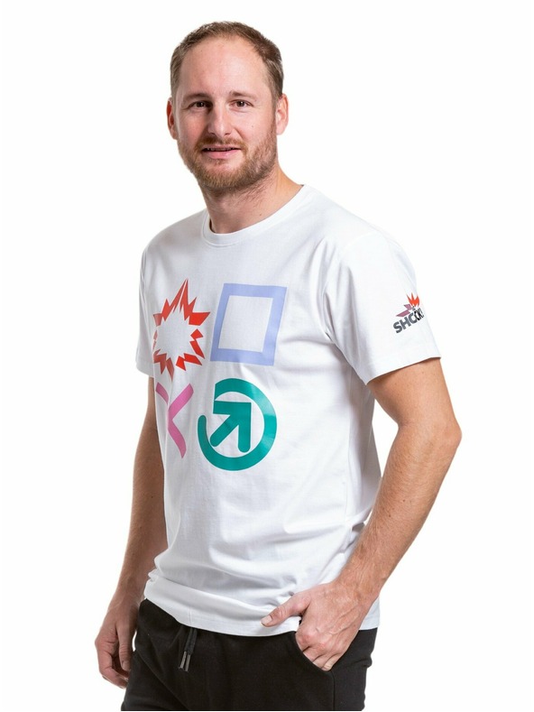 Meatfly Meatfly Herren T-Shirt Big Shock Gameon White | Weiß | Größe
