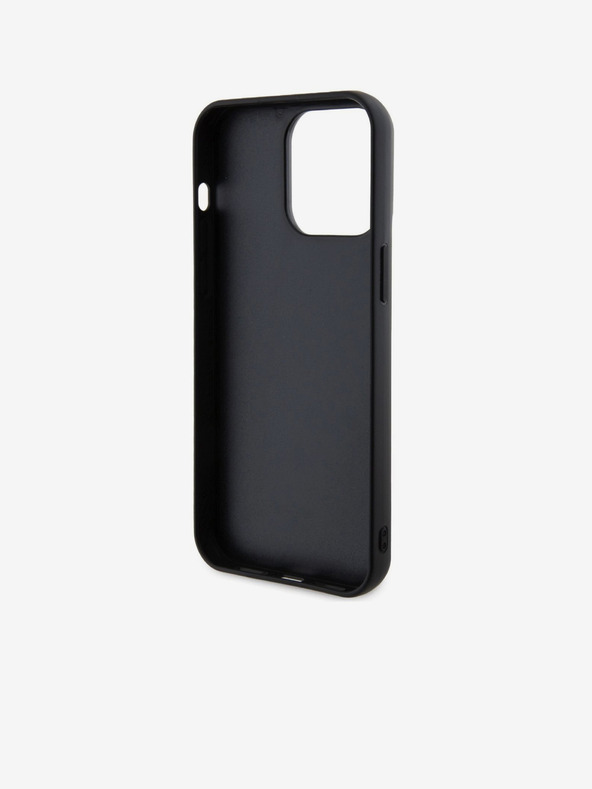 Karl Lagerfeld Karl Lagerfeld 3D Gummi Karl and Choupette Rückseite Hülle für iPhone 14 Pro Max Schwarz