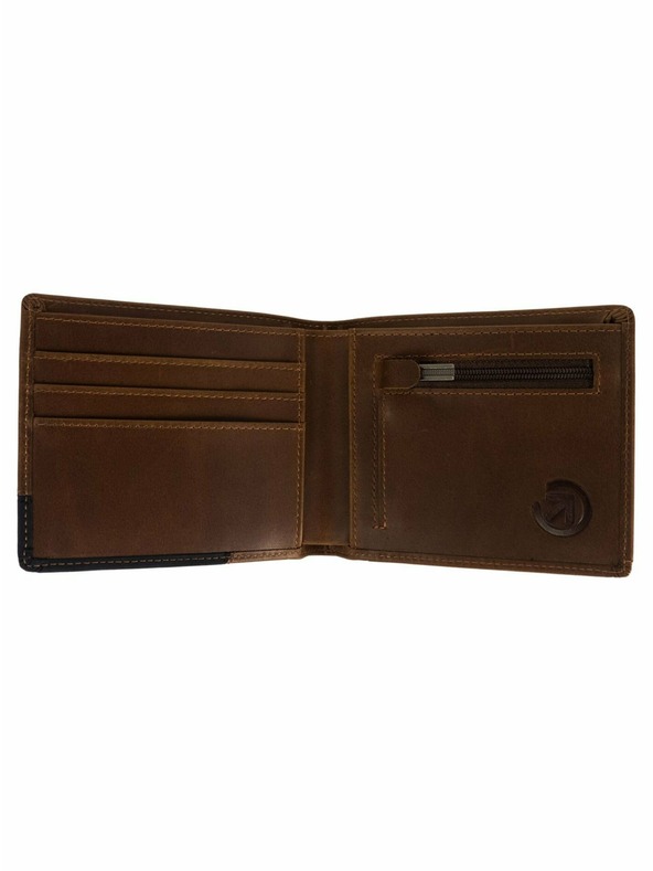 Meatfly Meatfly Leder-Geldbörse Zac Premium Brown | Braun | Größe