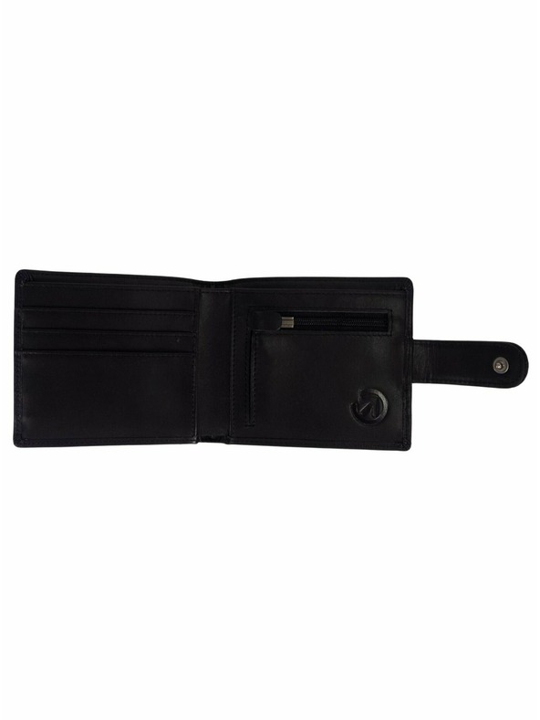 Meatfly Meatfly Leder-Geldbörse Nathan Premium Black | Schwarz | Größe