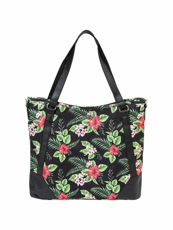 Meatfly Meatfly Damentasche Insanity Tropical Black | Schwarz | Volumen 11 L