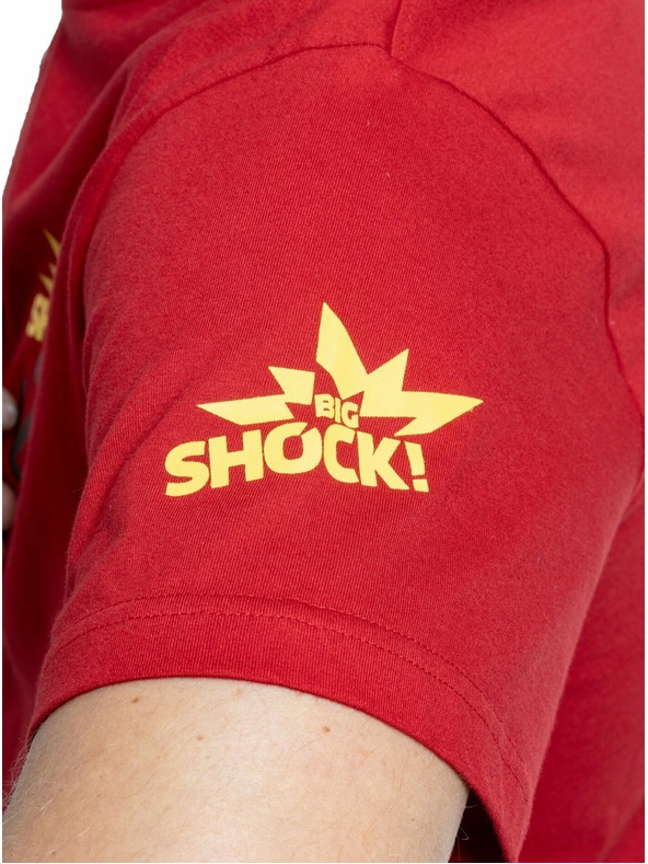 Meatfly Meatfly Herren Shirt Big Shock Teamup Dunkelrot | Rot | Größe