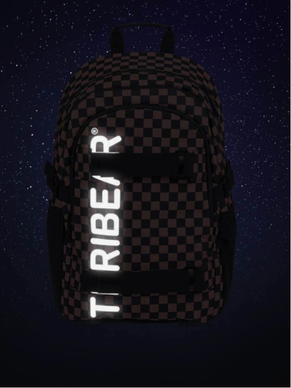 BAAGL  Roter Schulrucksack skate teribear Baagl