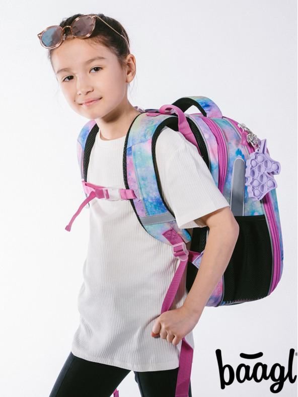 BAAGL  Rosa Schulranzen Baagl Shelly Einhorn