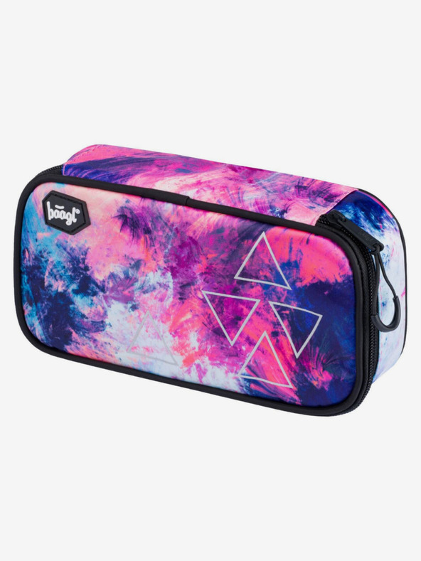 BAAGL  Rosa 3er Set abstrakt: Rucksack, Mäppchen, Tasche Baagl