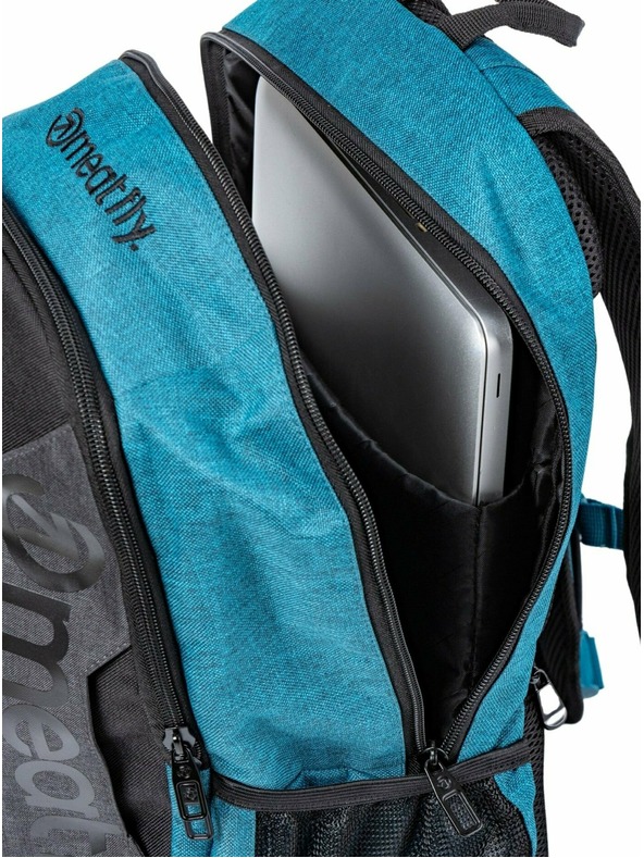 Meatfly Meatfly Rucksack Basejumper Petrol Meliert / Schwarz 22 L | Blau | Volumen 22 L