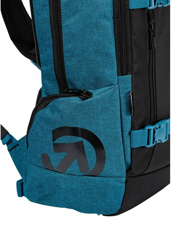 Meatfly Meatfly Rucksack Basejumper Petrol Meliert / Schwarz 22 L | Blau | Volumen 22 L