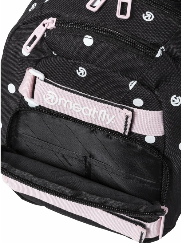 Meatfly Meatfly Rucksack Levi Black Dots 10 L | Schwarz | Volumen 10 L