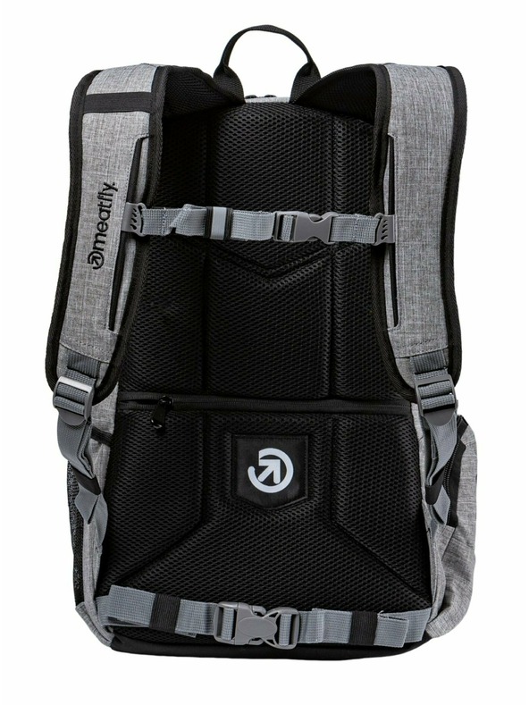 Meatfly Meatfly Rucksack Basejumper Grey Heather / Black 22 L | Schwarz | Volumen 22 L