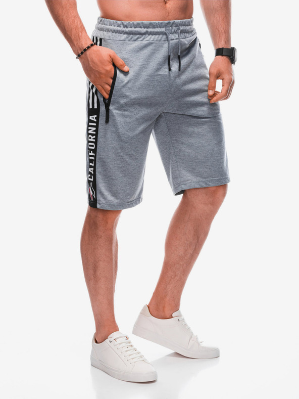Edoti Herren kurze Sweatshorts W - Grau EDOTI