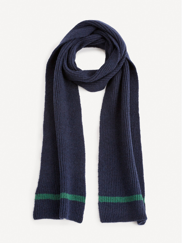 Celio Dunkelblaues Set aus Mütze, Schal und Handschuhen für Herren im Celio-Geschenkpaket