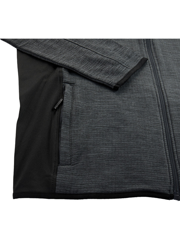 ALPINE PRO Schnelltrocknender Herren-Kapuzenpullover mit Cool Dry ALPINE PRO IRWES schwarz