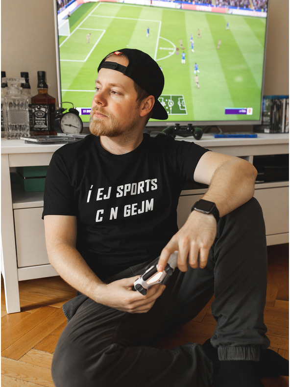 ZOOT.Original Schwarzes Herren ZOOT Original T-Shirt Í EJ SPORTS C N GEJM