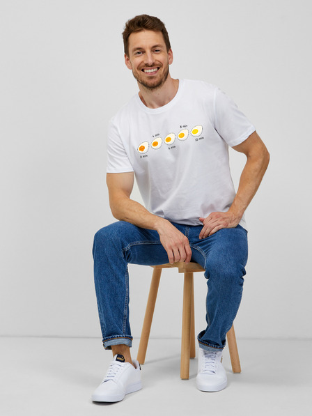 ZOOT.Original Weißes Herren T-Shirt ZOOT.Original Ei Zeitfahren