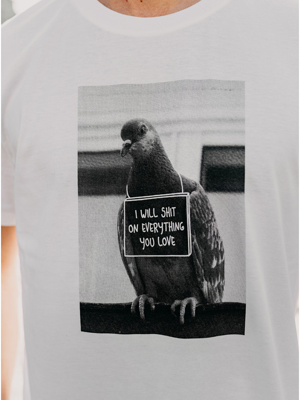 ZOOT.Original Weißes Herren ZOOT Original T-Shirt Taube