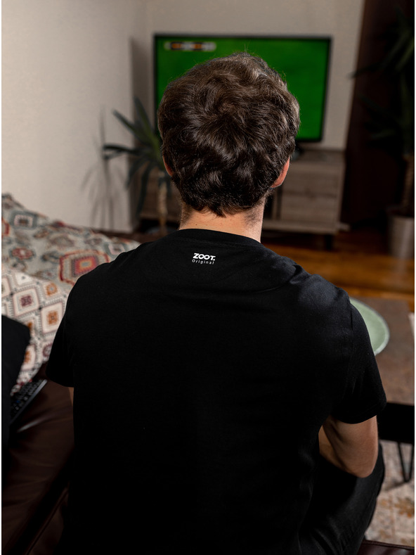 ZOOT.Original Schwarzes Herren ZOOT Original T-Shirt What's Czech is Coach