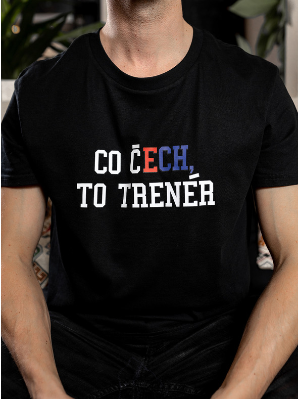 ZOOT.Original Schwarzes Herren ZOOT Original T-Shirt What's Czech is Coach