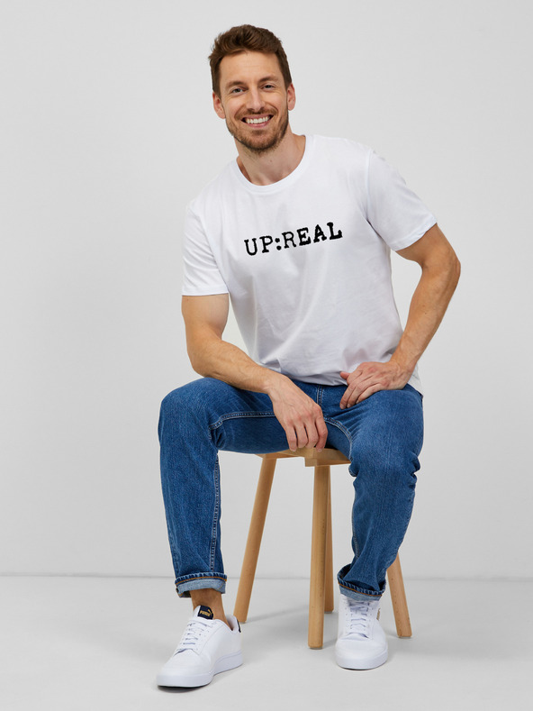 ZOOT.Original Weißes Herren T-Shirt mit ZOOT.Original Up:Real Aufdruck