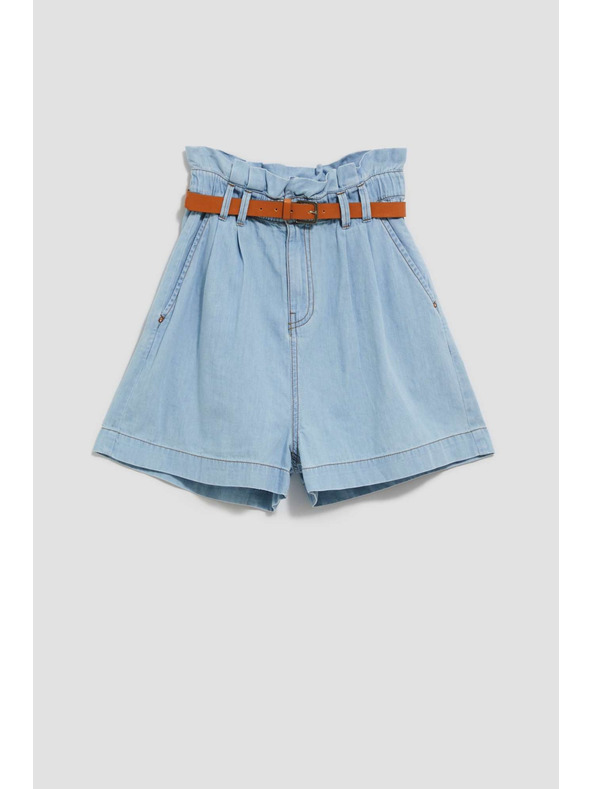 Moodo Hellblaue Damen Denim Shorts Moodo