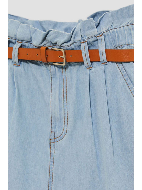 Moodo Hellblaue Damen Denim Shorts Moodo