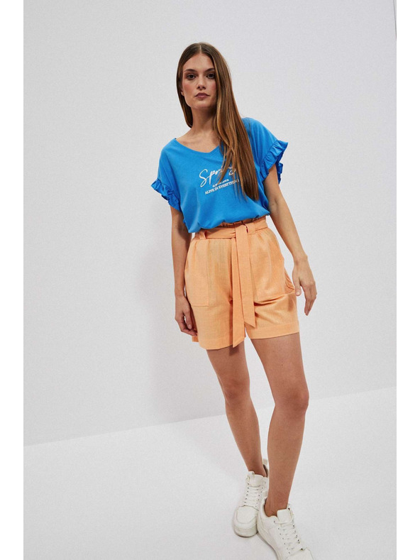 Moodo Orangefarbene Moodo Shorts für Frauen