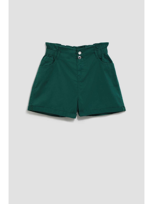 Moodo Dunkelgrüne Damen-Shorts von Moodo