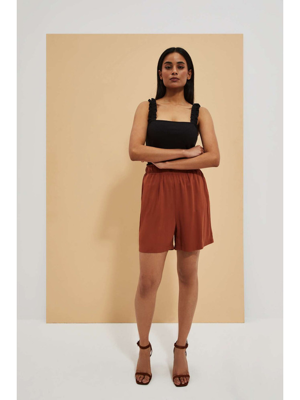 Moodo Braune Damen Shorts Moodo