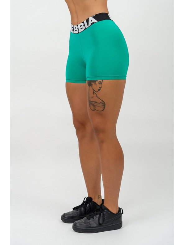 Nebbia Fitness-Shorts mit hohem Bund GLUTE PUMP 240 XS,grün